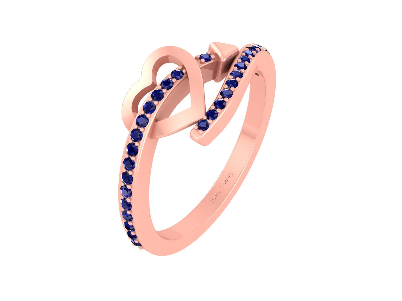 MADLY LOVE HEART ARROW RING