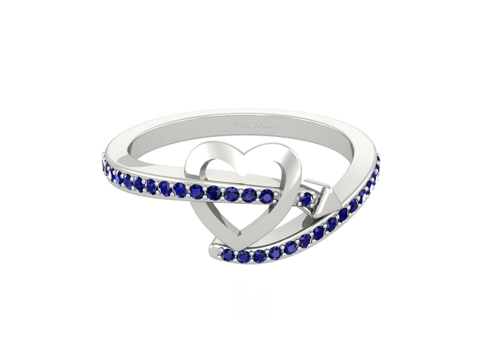 MADLY LOVE HEART ARROW RING