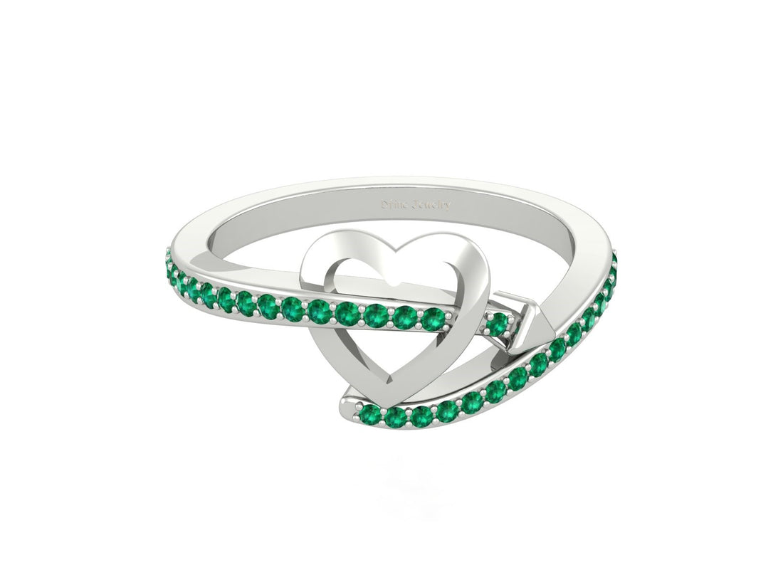 LOVE'S ARROW HEART RING