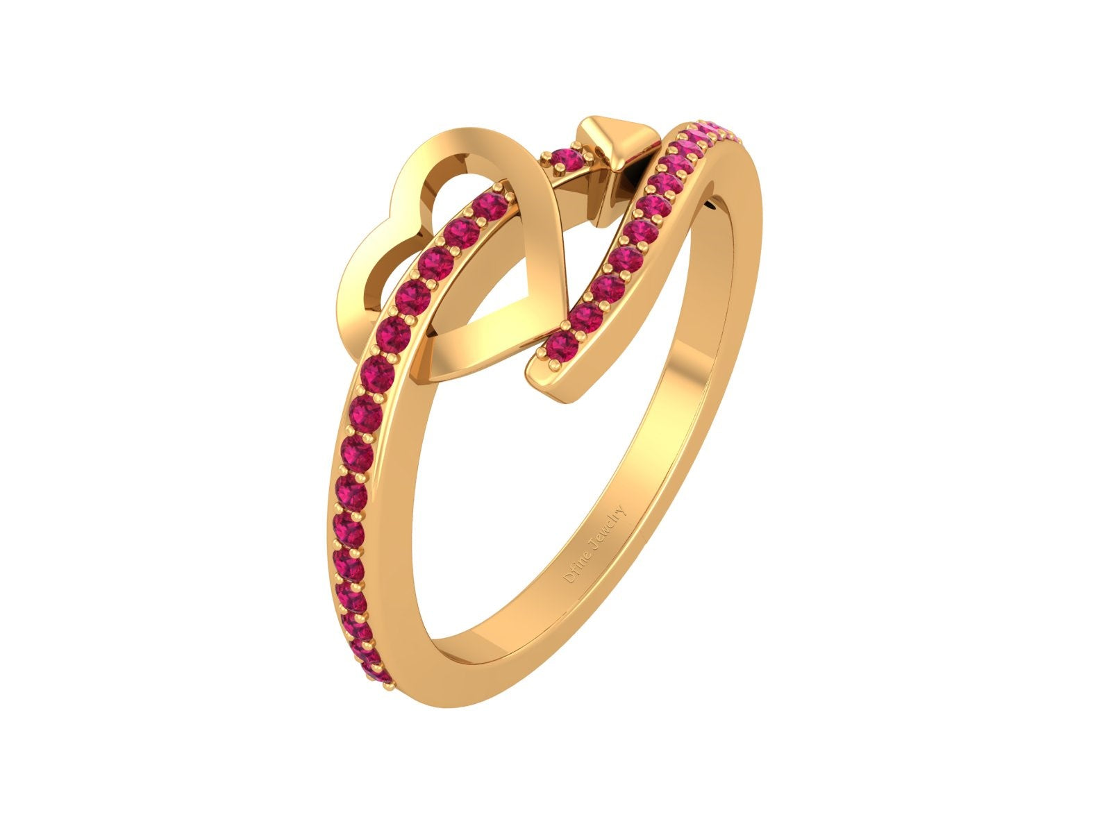 HEART AND ARROW RING