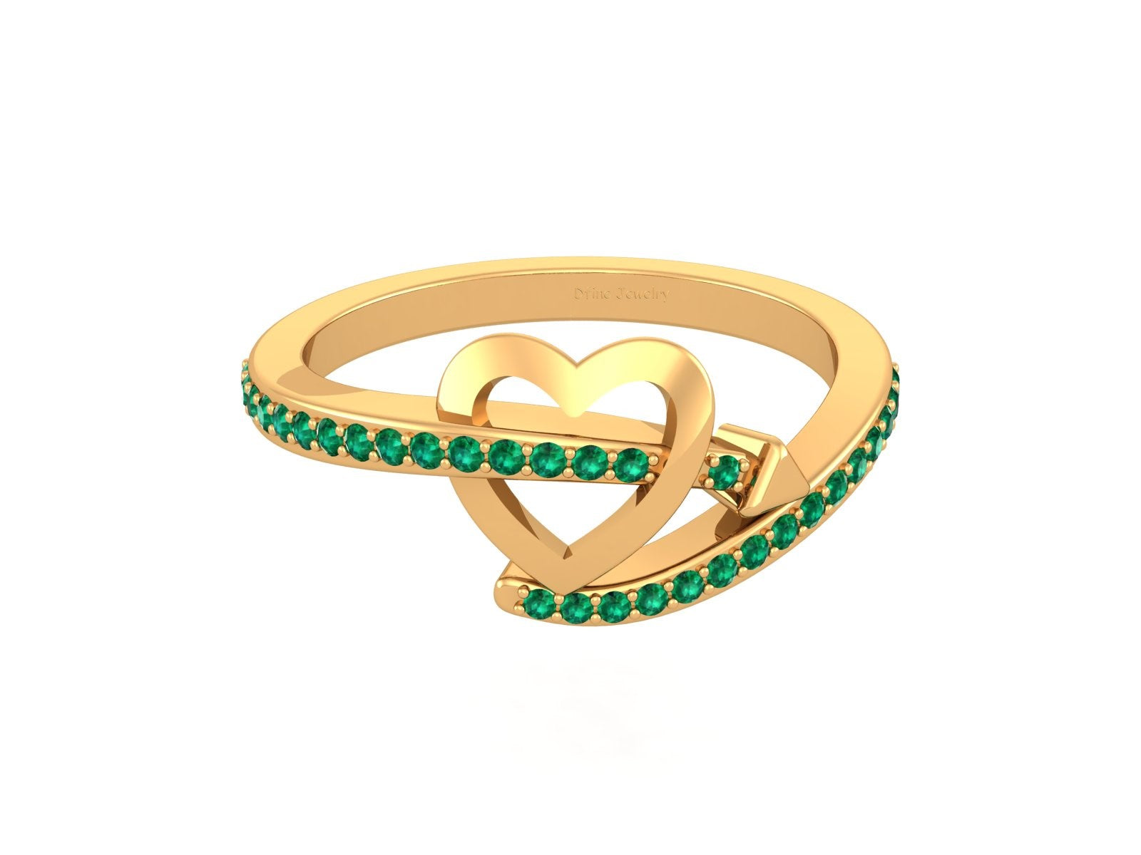 LOVE'S ARROW HEART RING