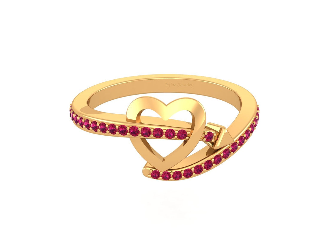 HEART AND ARROW RING
