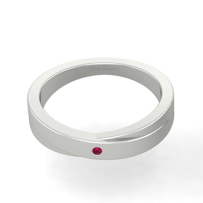 ROSE GOLD ENGAGEMENT BAND FOR HIM