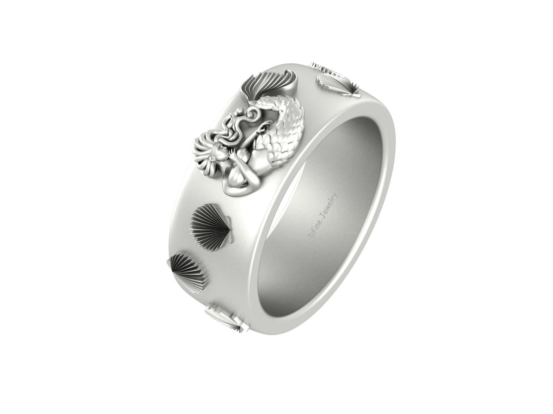 MERMAID SCALLOP SHELL RING