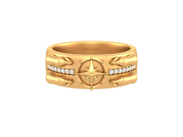 STAR COMPASS WEDDING BAND