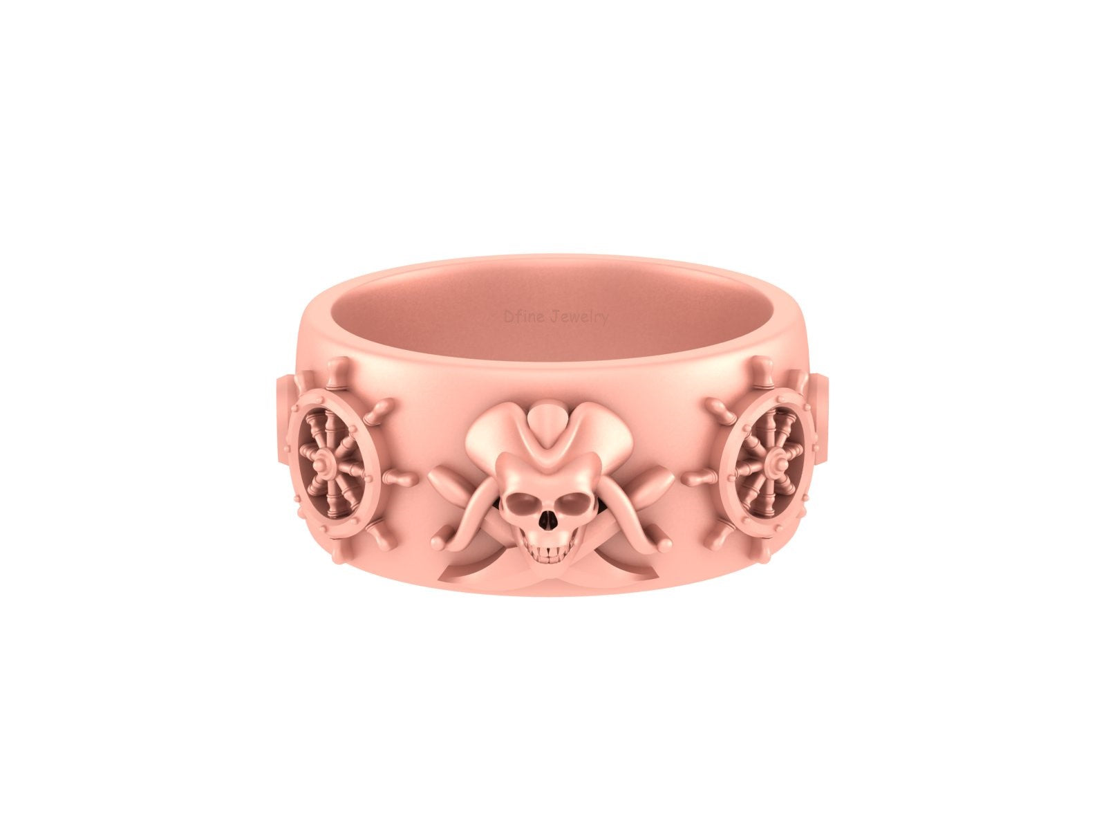 NAUTICAL PIRATES WEDDING BAND