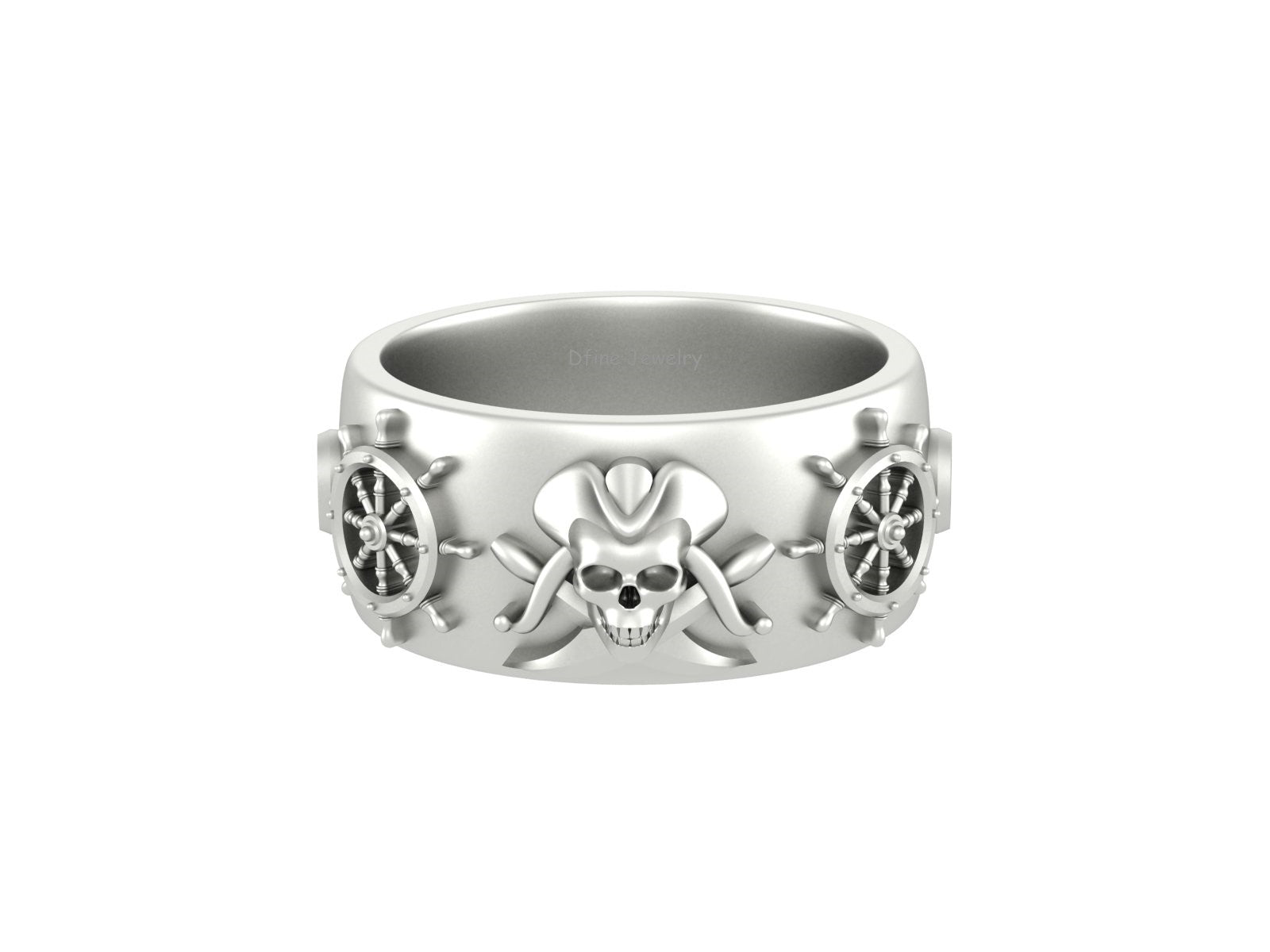 NAUTICAL PIRATES WEDDING BAND