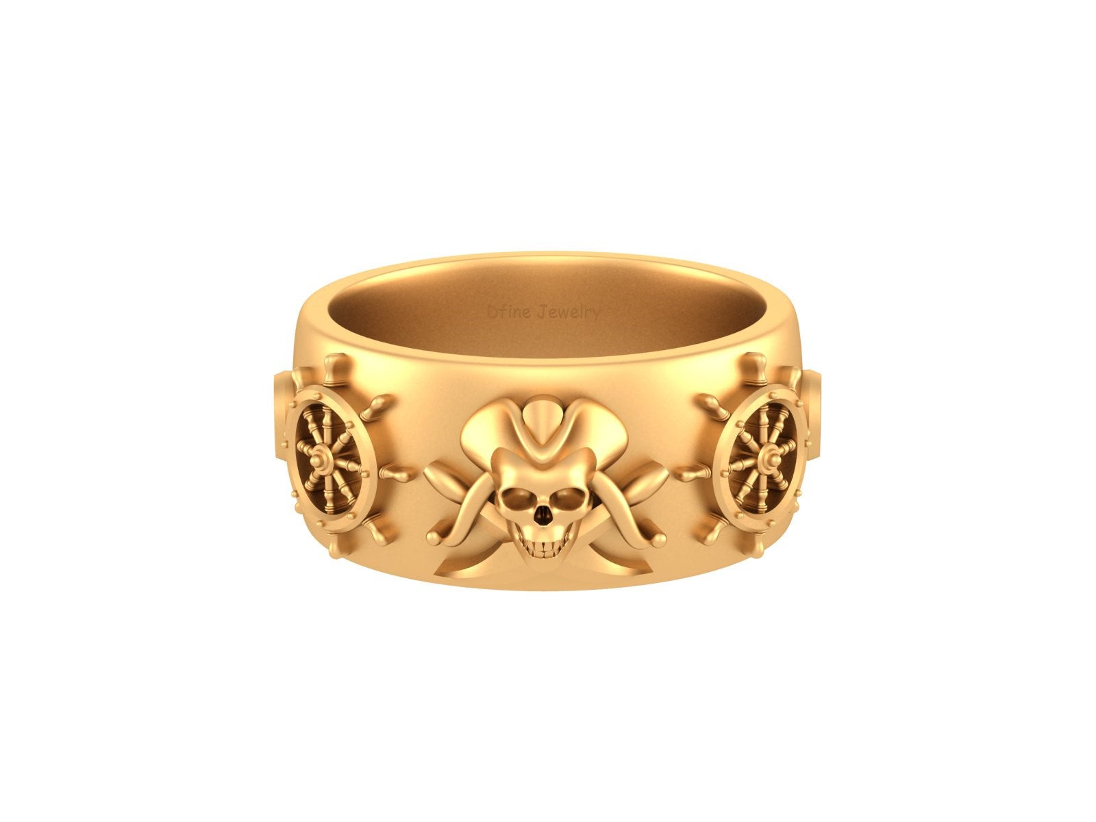 NAUTICAL PIRATES WEDDING BAND