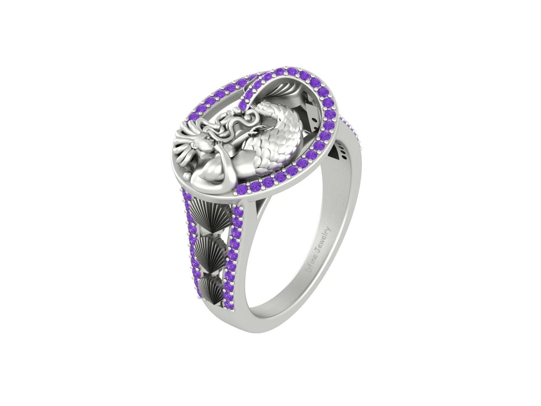STERLING SILVER MERMAID RING