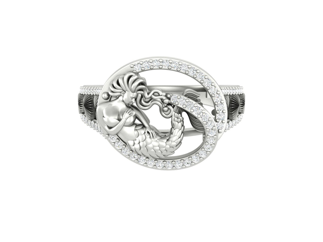 MERMAID ENGAGEMENT RING WOMEN