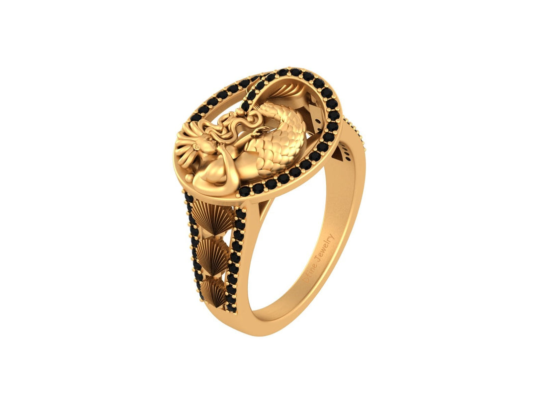 AQUATIC CREATURE MERMAID RING