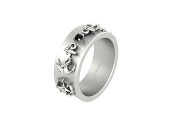 MARINE THEME NAUTICAL STAR COMPASS RING