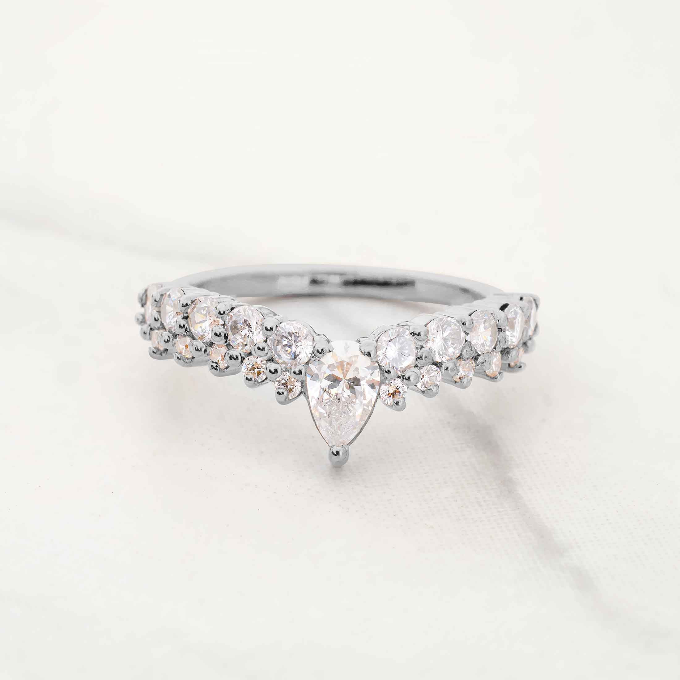 Moissanite Diamond Enhancer Ring Promise Wedding Band for Women Promise Anniversary Bands Rose Gold White Gold