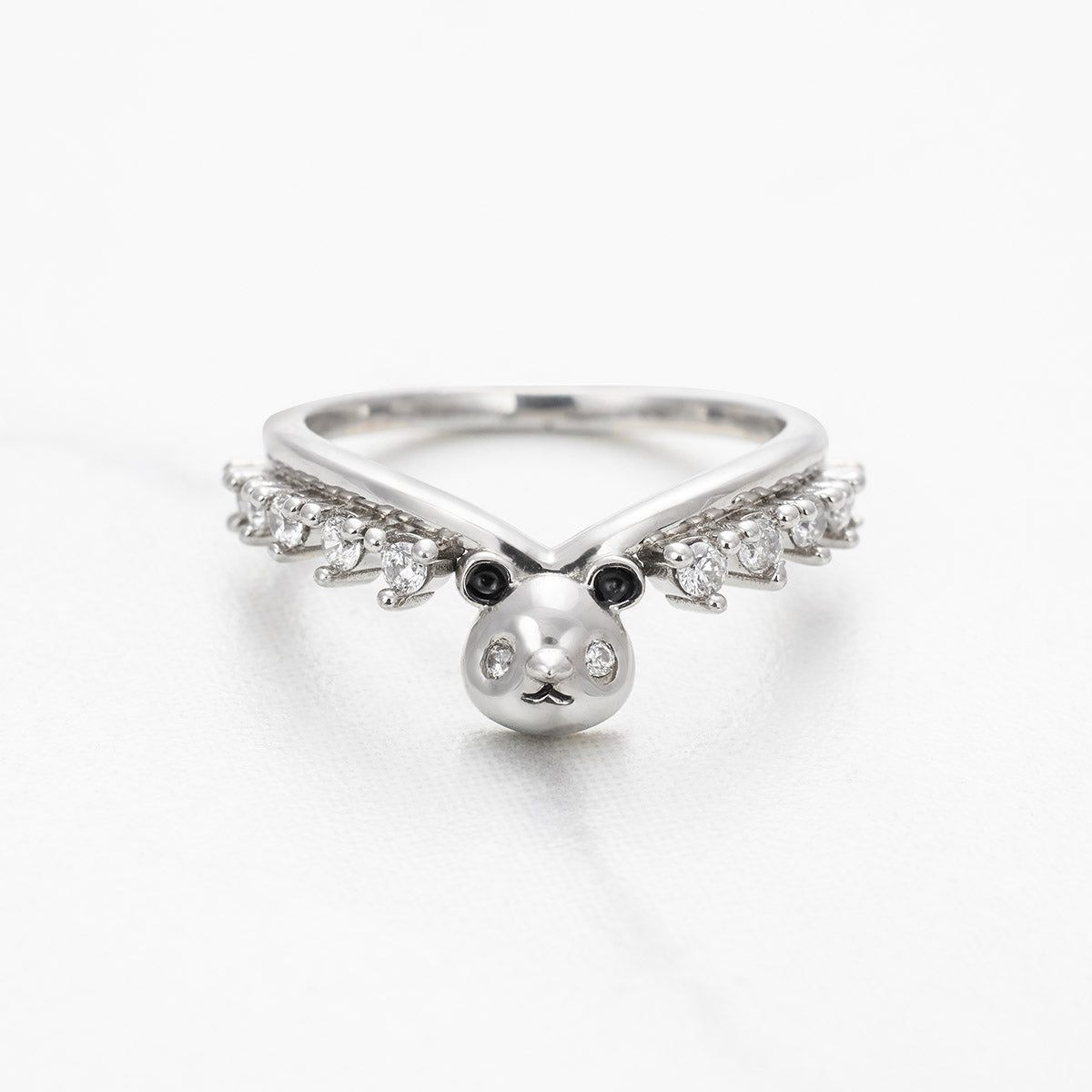 Panda Ring Enhancer Curved Wedding Band Cute Panda Jewelry – Dfine ...