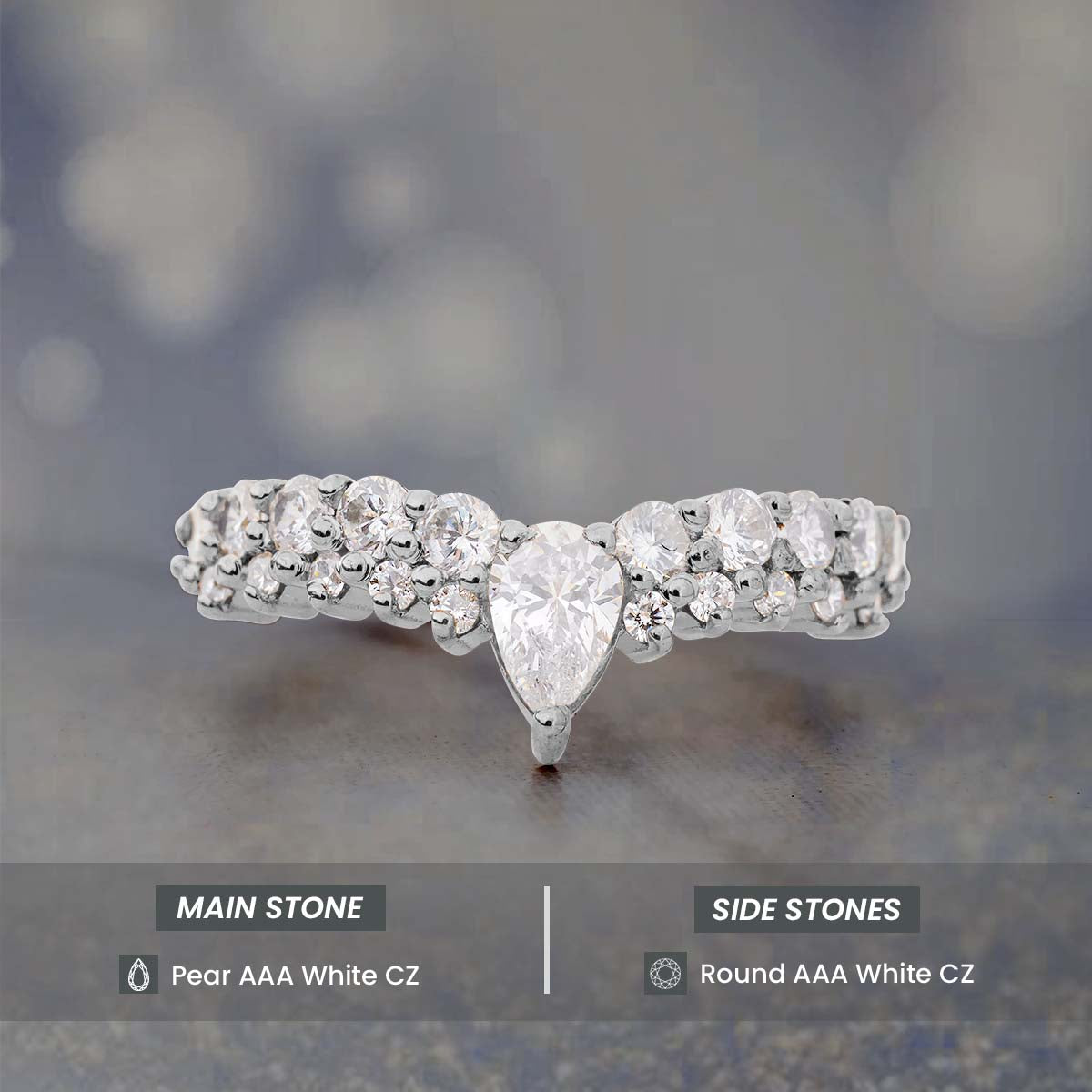 Moissanite Diamond Enhancer Ring Promise Wedding Band for Women Promise Anniversary Bands Rose Gold White Gold
