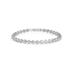 Diamond Tennis Bracelet For Women Solid White Gold Wedding Bracelet