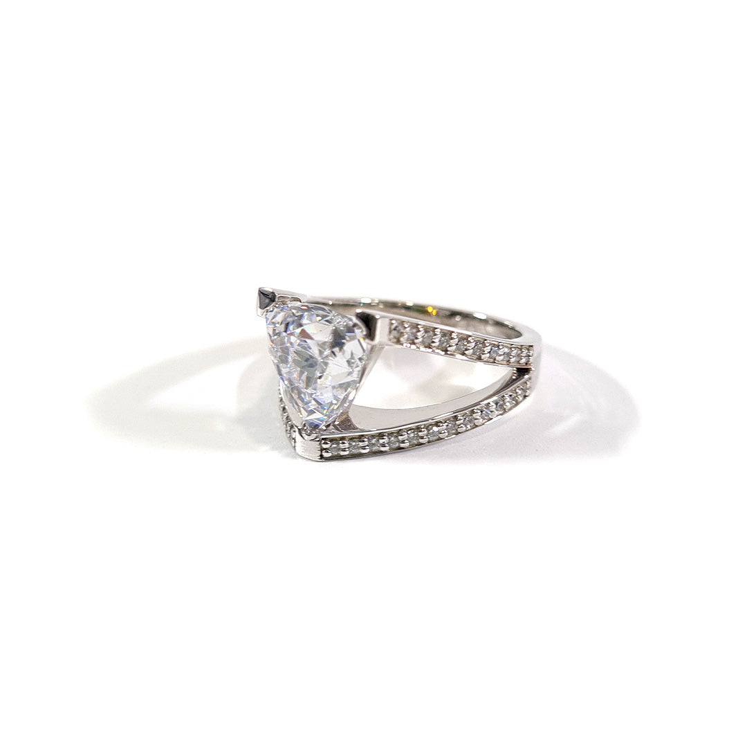 TRILLION DIAMOND ENGAGEMENT RING