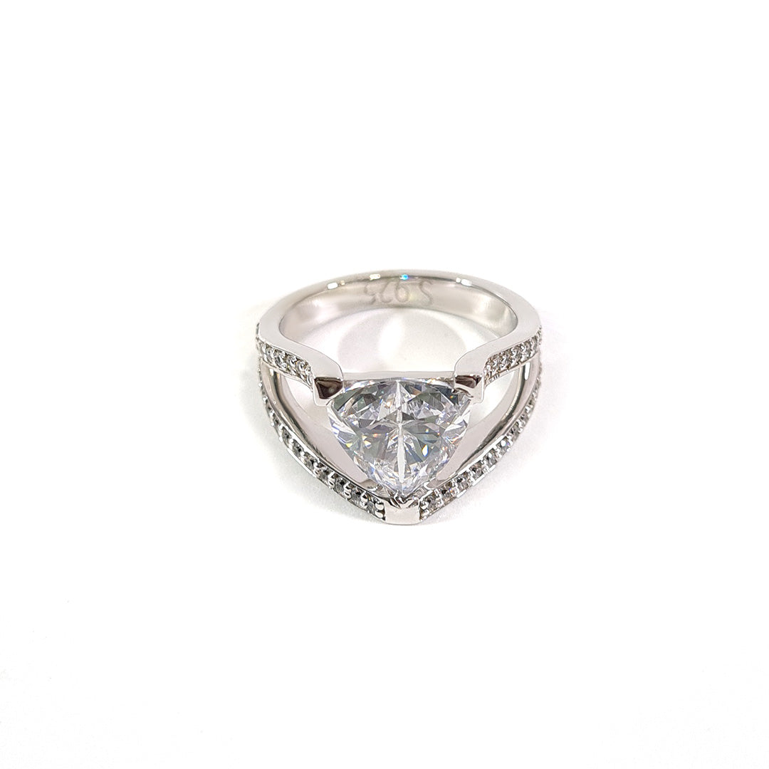 TRILLION DIAMOND ENGAGEMENT RING