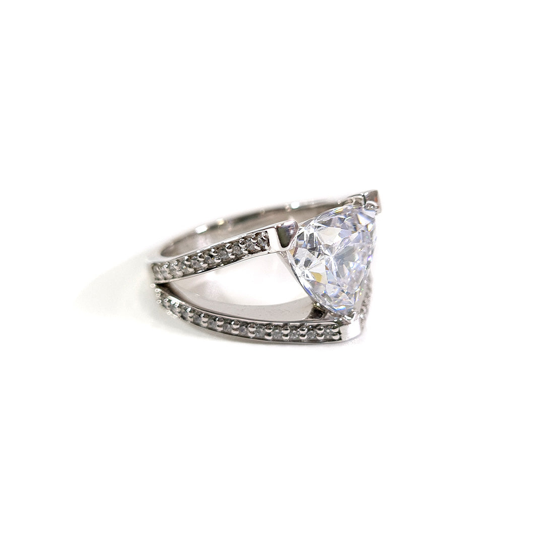 TRILLION DIAMOND ENGAGEMENT RING
