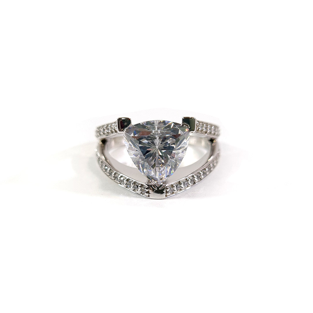 TRILLION DIAMOND ENGAGEMENT RING