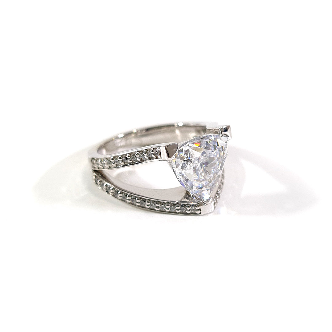 TRILLION DIAMOND ENGAGEMENT RING