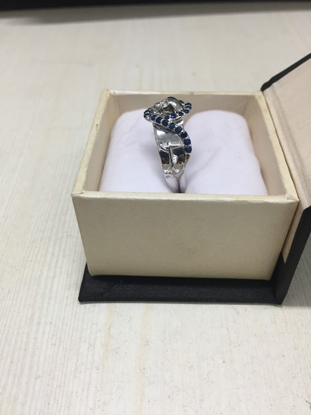 Mens Anchor Skull Band
