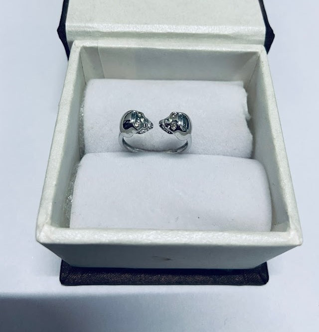OPEN SKULL ENGAGEMENT RING