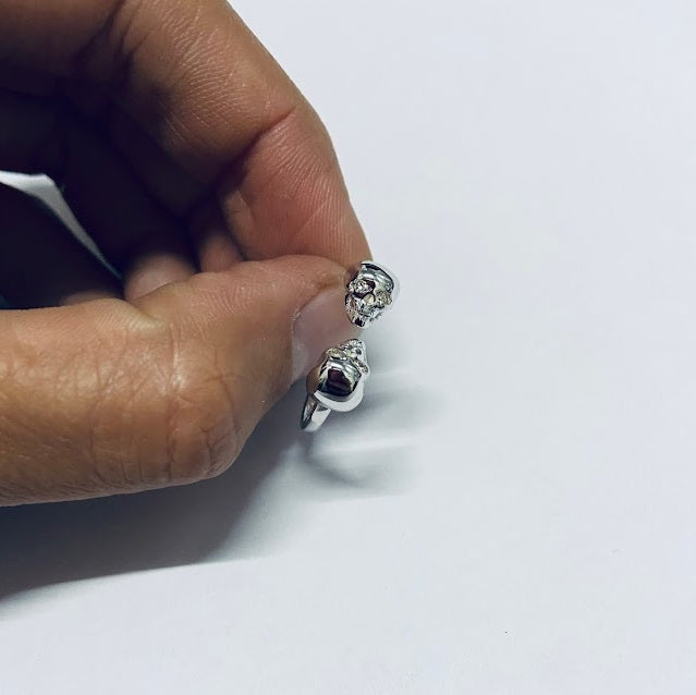 OPEN SKULL ENGAGEMENT RING