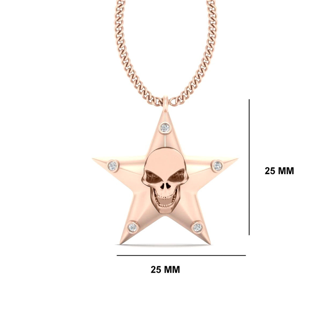 STAR AND SKULL PENDANT LOCKET