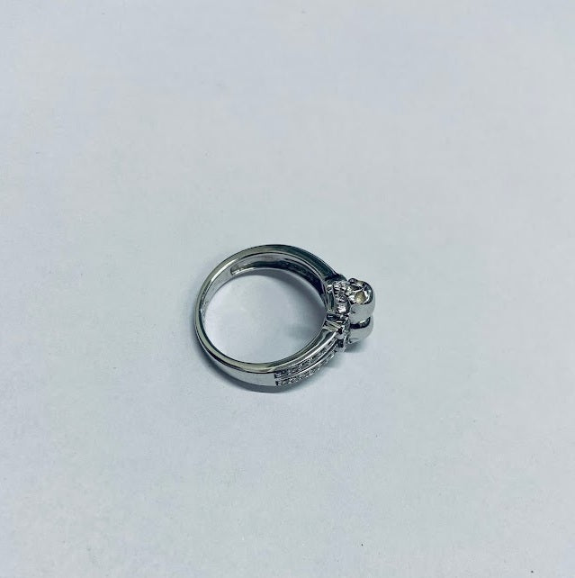 0.35TCW Diamond Skull Ring