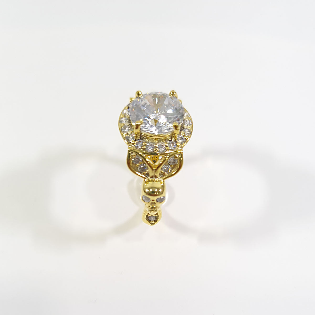 GOLD SKULL PROMISE RING