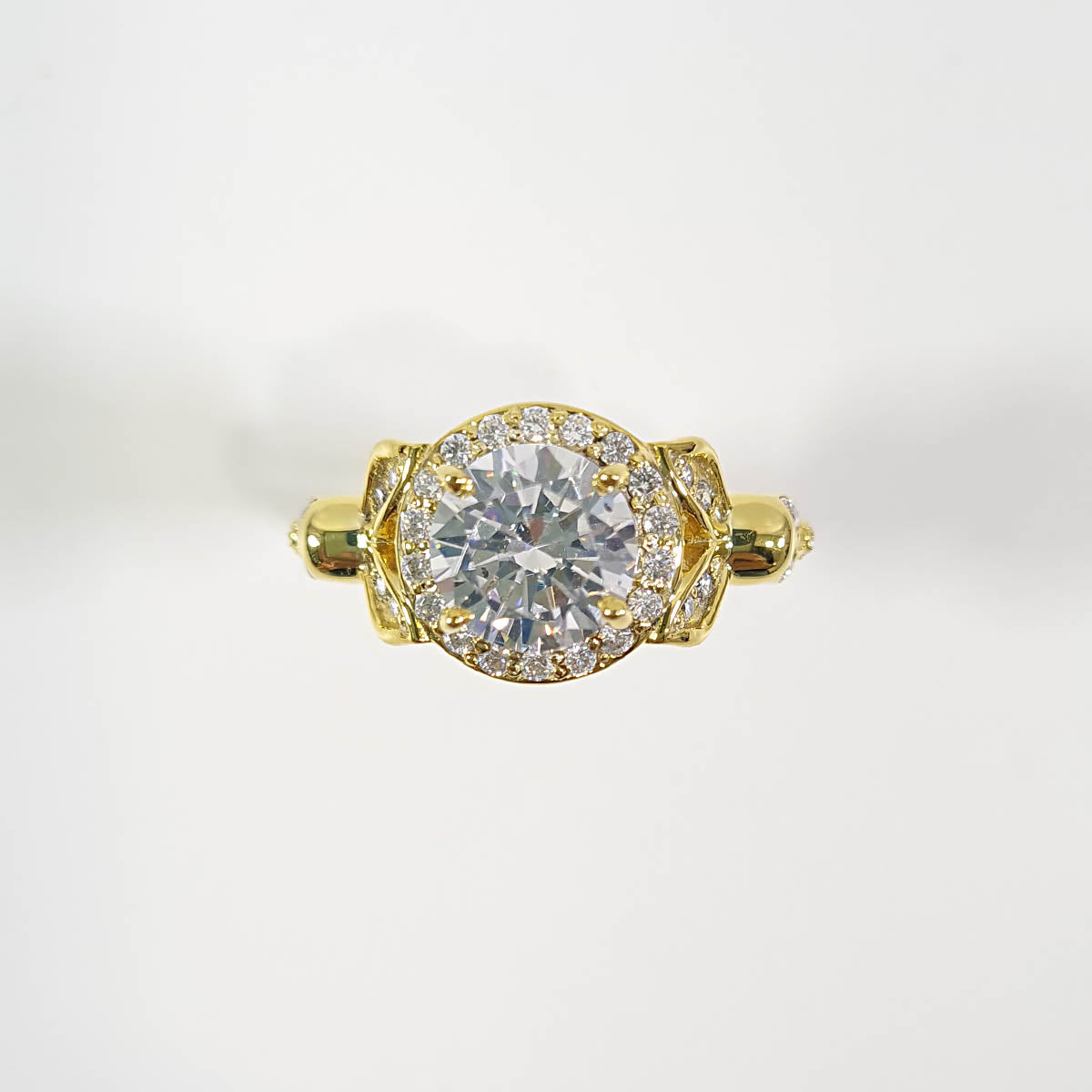 GOLD SKULL PROMISE RING