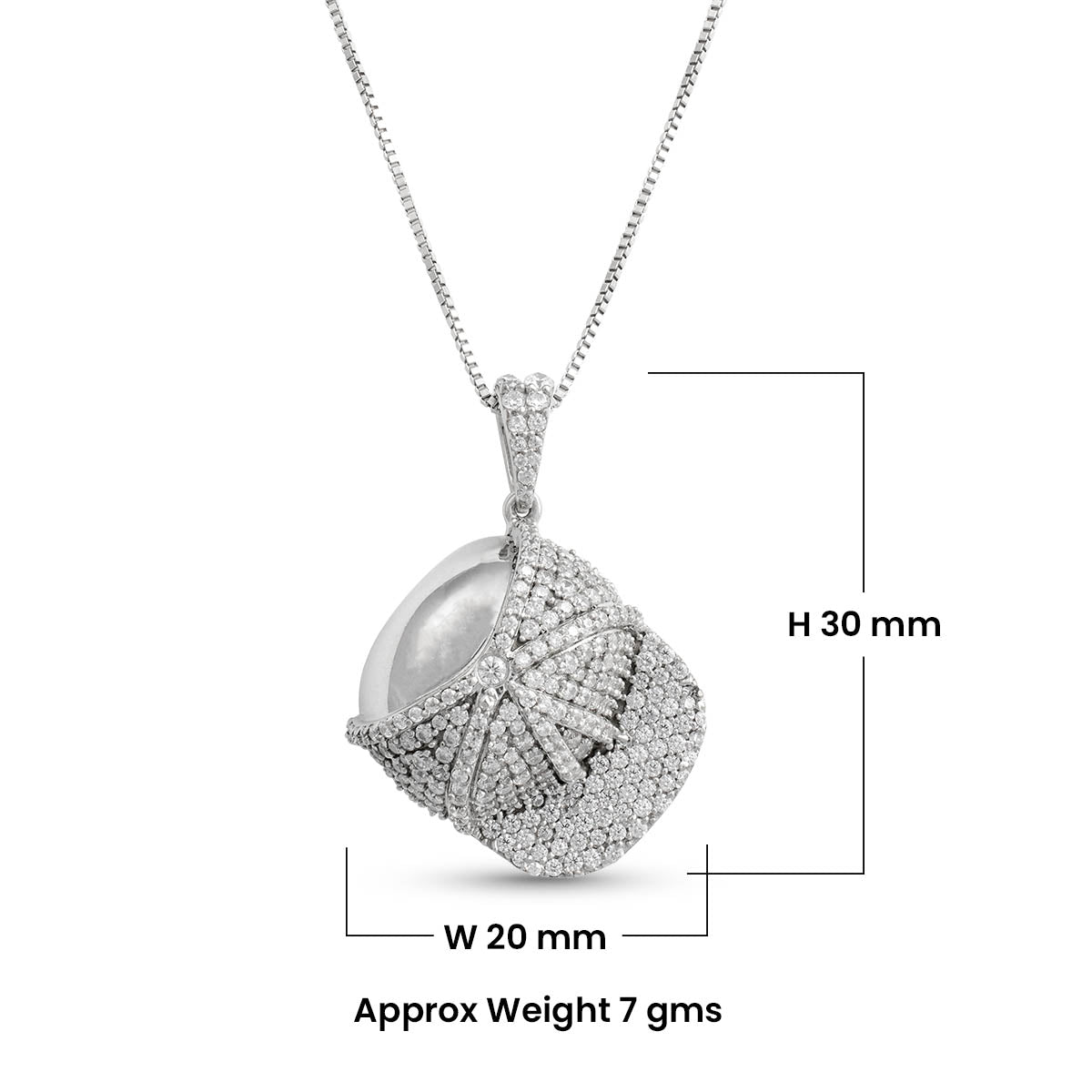 Iced Out Baseball Cap Pendant Necklace Sterling Silver Sports Hip Hop Jewelry