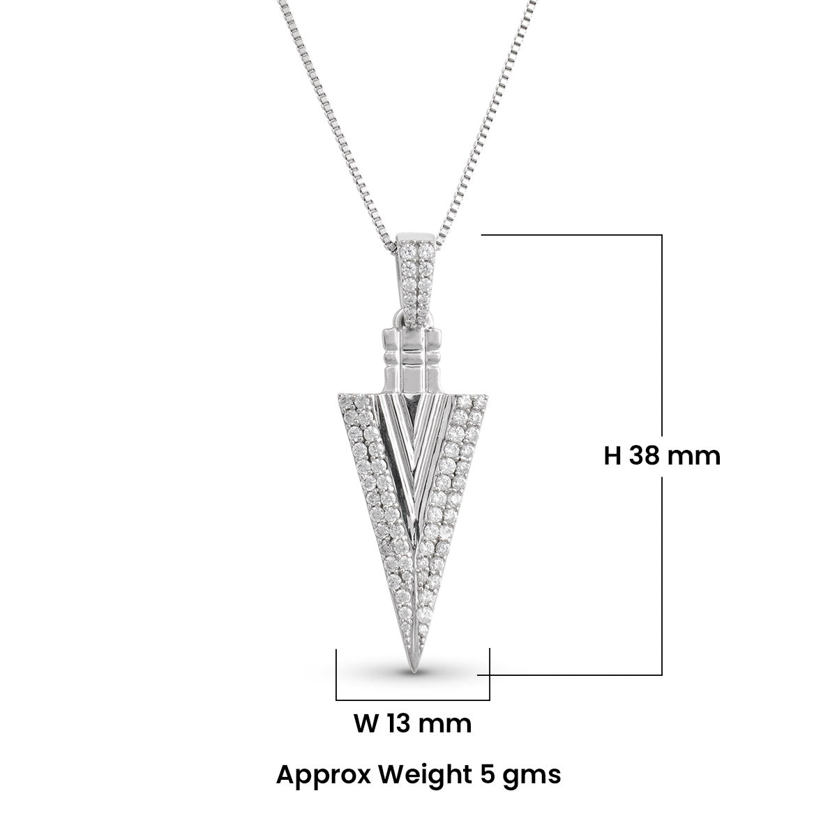 Gungnir Pendant Viking Necklace Odin's Spear Head Norse Jewelry Sterling Silver