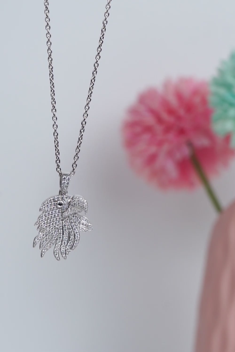 Iced Out Eagle Pendant Necklace Bling Hip Hop Jewelry Unisex