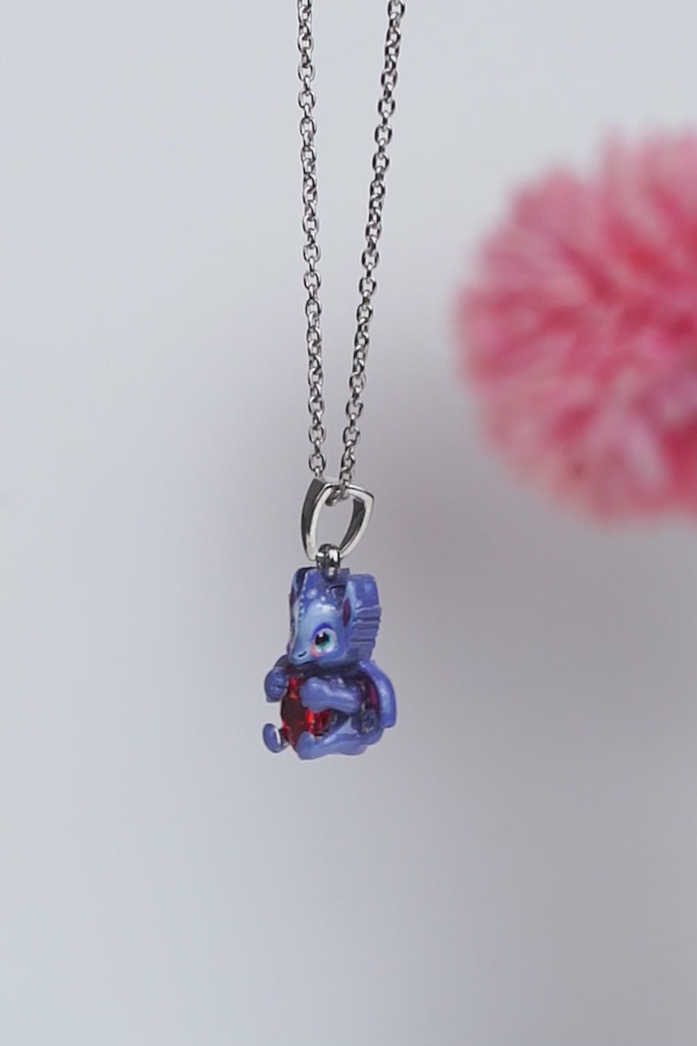 Baby Dragon Pendant Necklace Fairytale Charm Girls Kids Jewelry