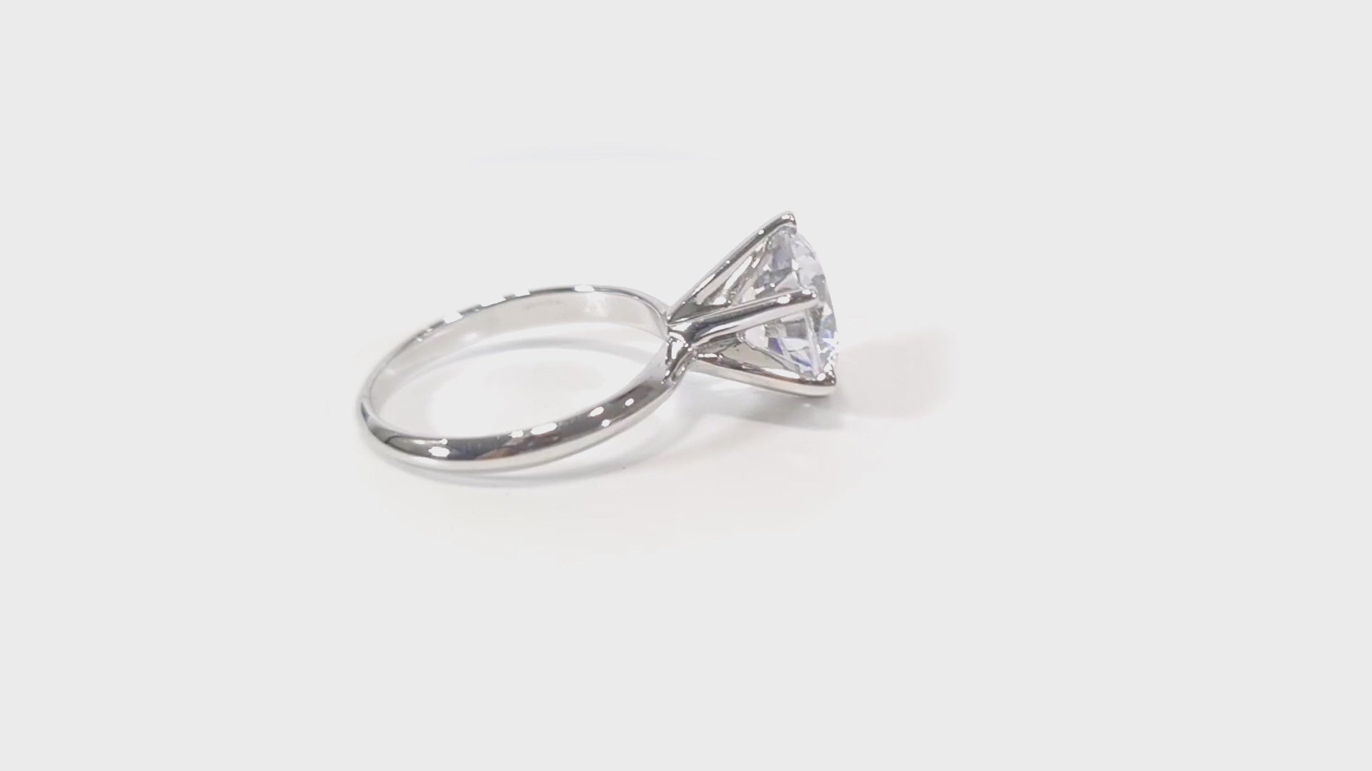 Solitaire Diamond Proposal Ring Promise Engagement Statement Wedding Anniversary Gift for Her