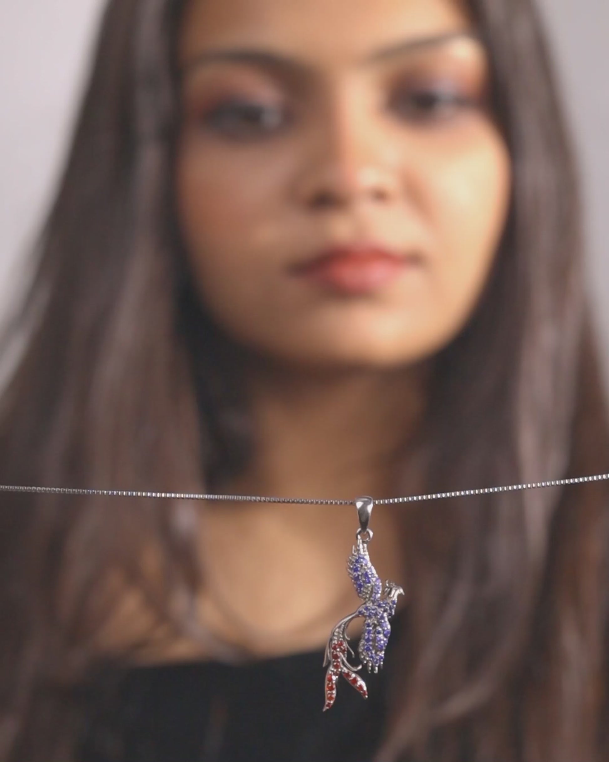 Phoenix Necklace Pendant Rising Mythical Bird Necklace Phoenix Jewelry Sterling Silver