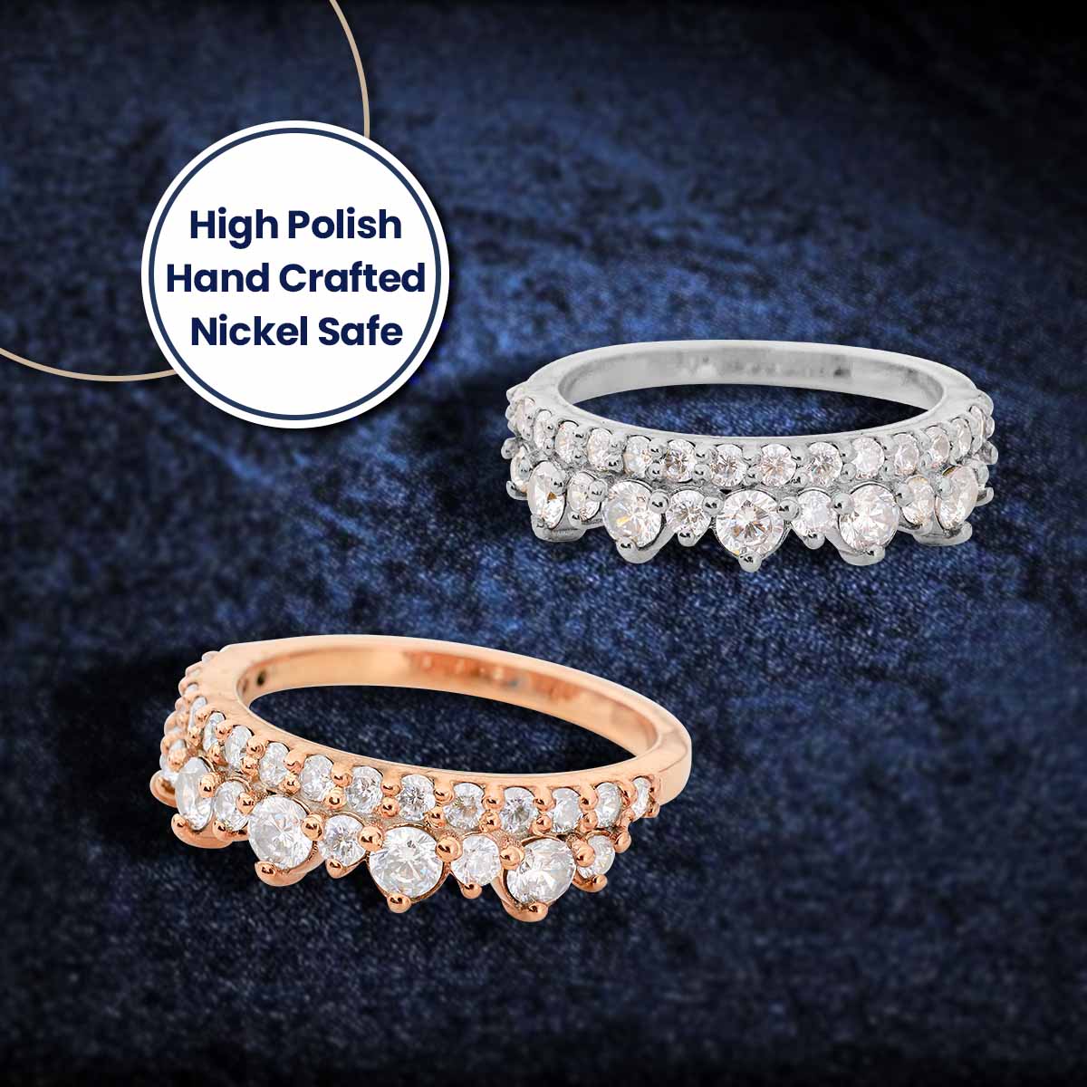 Moissanite Diamond Wedding Bands Women's Promise Anniversary Band Rose Gold White Gold