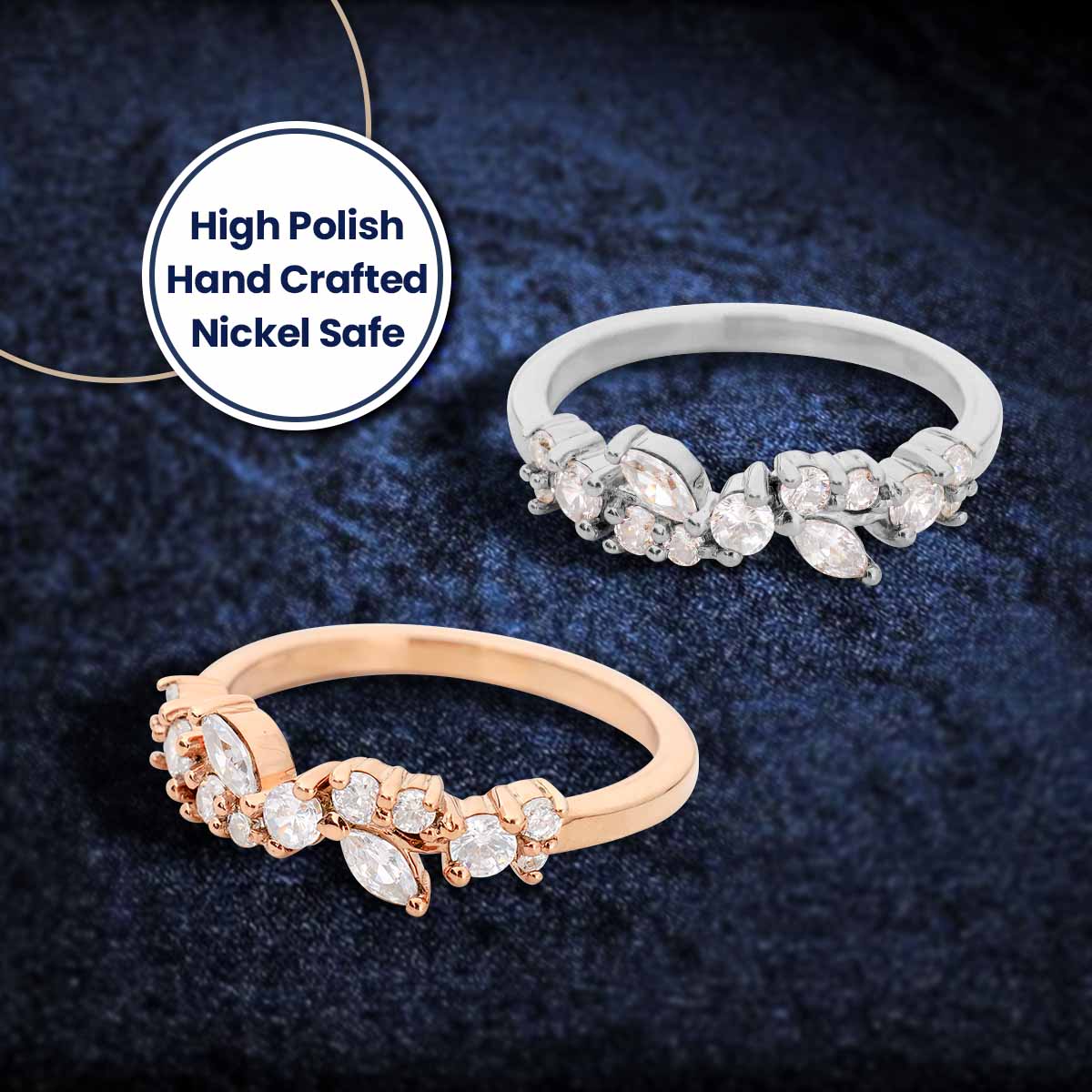 Vintage Wedding Band Moissanite Diamond Promise Anniversary Bands Rose Gold White Gold