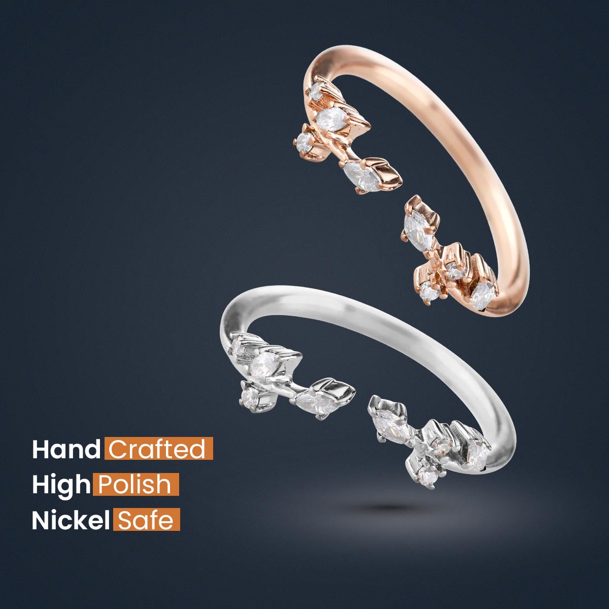 Open Ring Enhancer Wedding Band Women Art Deco AAA CZ 925 Sterling Silver
