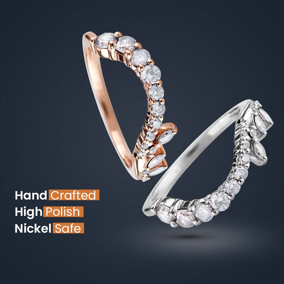 Ring Enhancer Wedding Band Women Engagement Stacking Curved 925 Sterling Silver