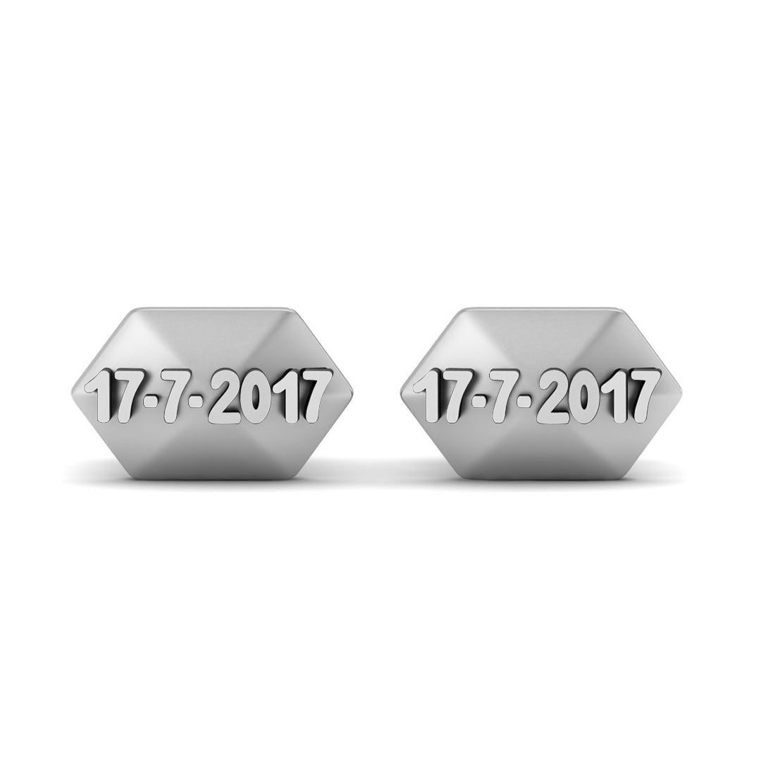 PERSONALIZED DATE CUFFLINKS