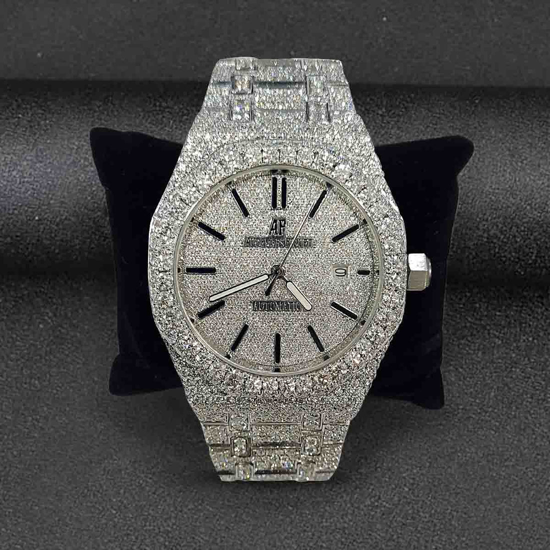 Audemars Piguet Royal Oak Iced Out Watch for Men CZ Diamond